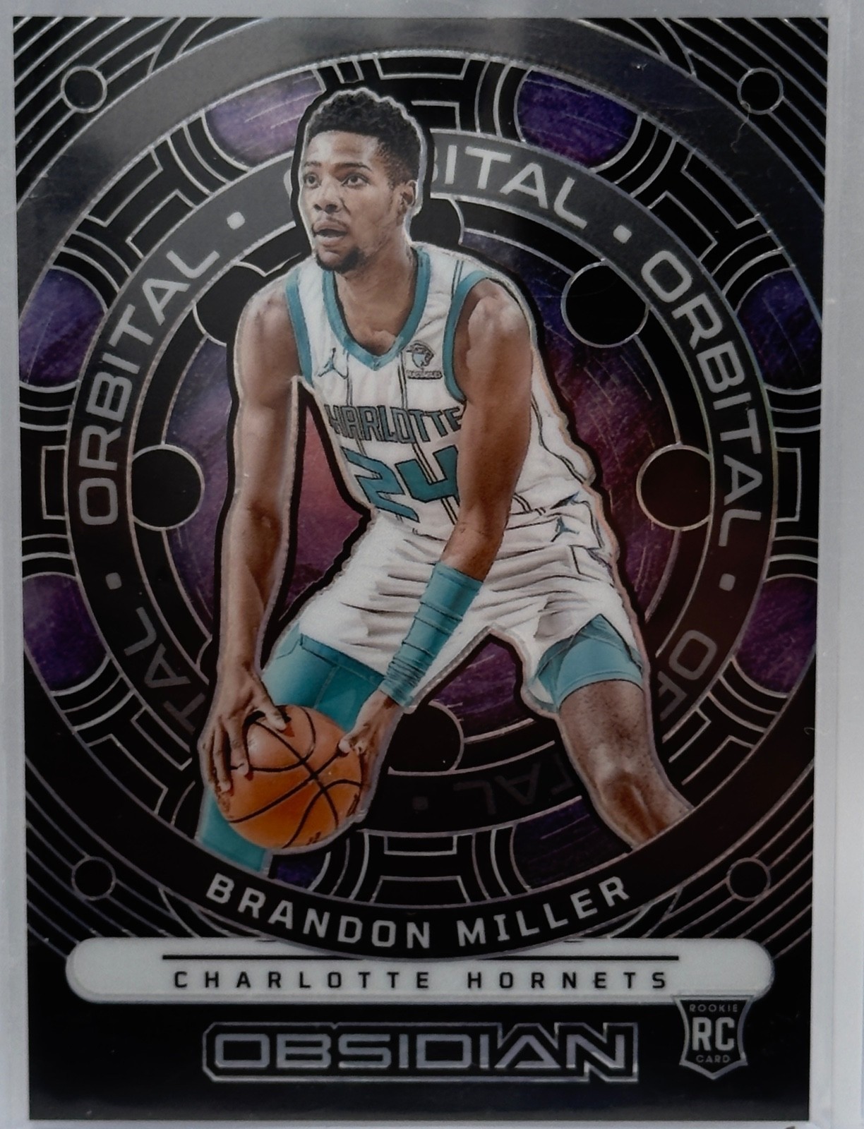 2023-24 Panini Obsidian Orbital Rookie Brandon Miller RC /99 Hornets