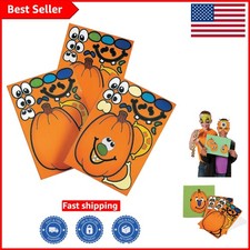 Assorted Pumpkin Stickers - 1 Dozen for Creative Halloween Activities