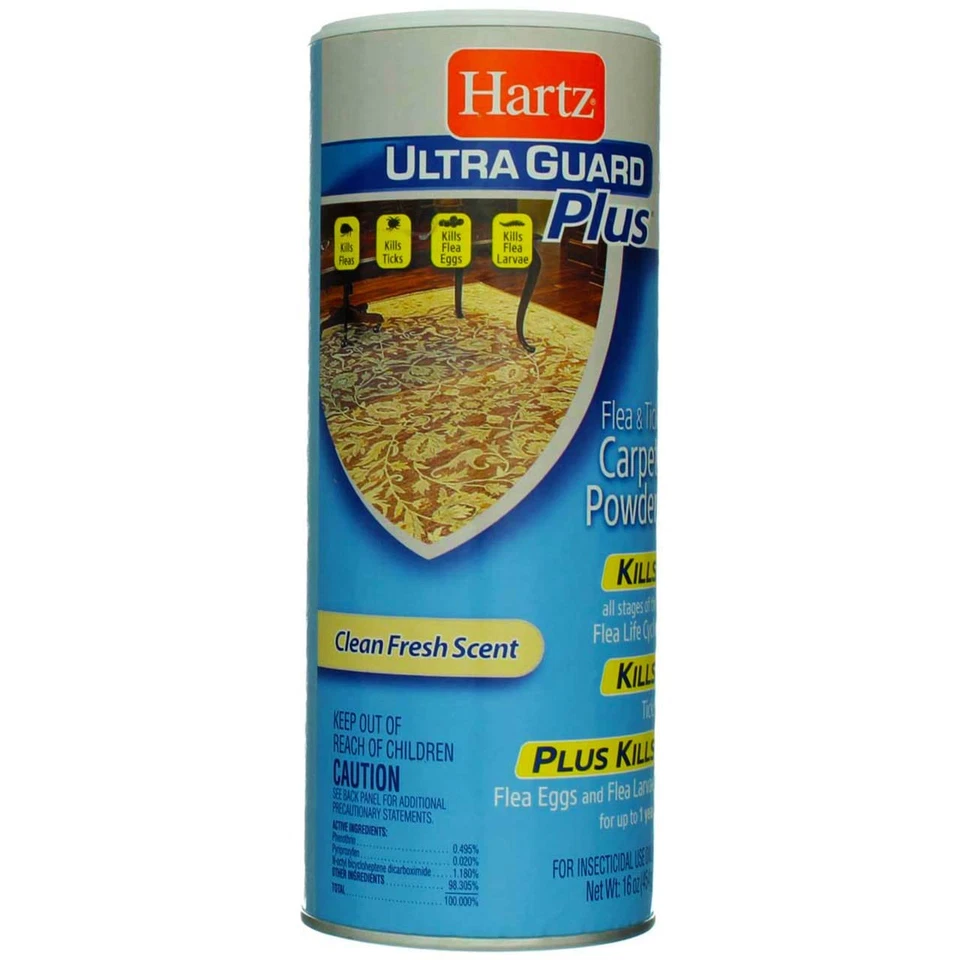 Hartz UltraGuard Plus 跳蚤蜱地毯粉 - 16 盎司 — 第 2/4 张图片