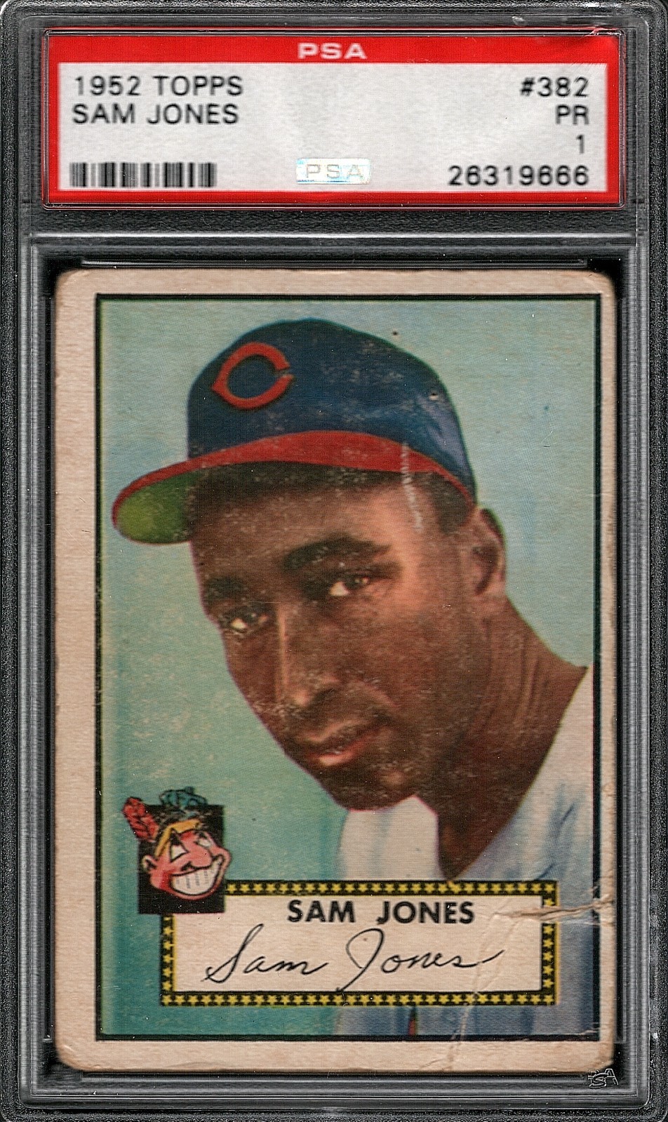 1952 Topps Sam Jones #382 PSA PR 1