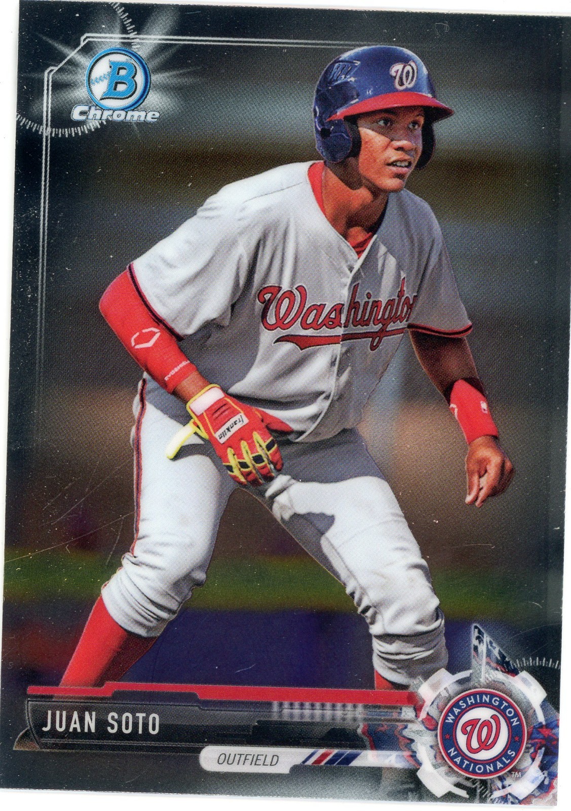 2017 Bowman Chrome Draft Prospect Rookie Juan Soto #162 Mets