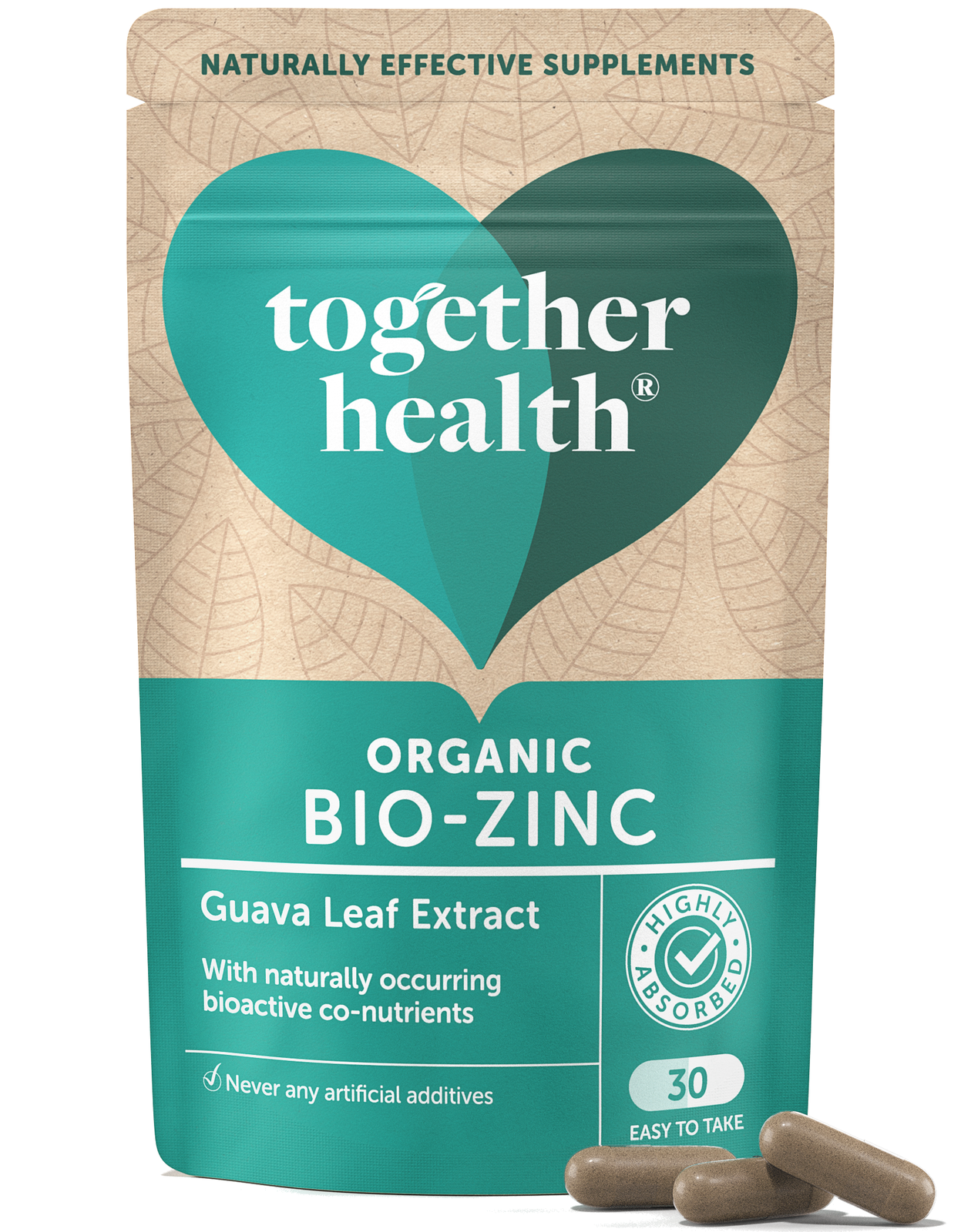 Together Health Together Organic Bio-Zinc from Guava 30 Capsules - 4 Pack - Image 4