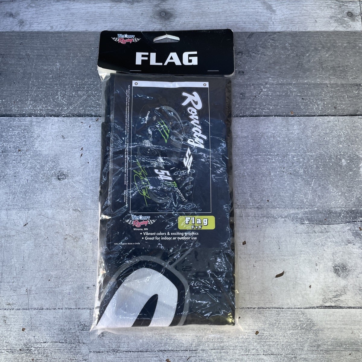 WinCraft Racing Flag ROWDY #54 Monster Energy KYLE BUSCH 3'x5