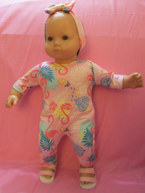 Summer Blow-out Romper 2 Set fits Girl Baby Doll 15 Inch Clothes Seller lsful