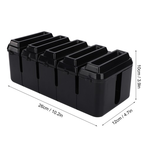 Household Desktop Cable Wire Organizer Box Kitchen Power Cord Storage 7887 CS - Picture 5 of 11
