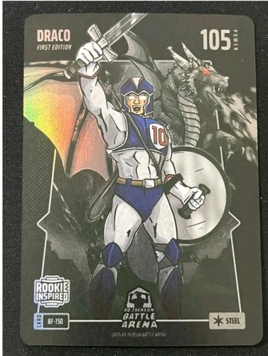 Drake Maye `Draco` Rookie First Edition (STEEL) Battlefoil- 2024 BJ Battle Arena