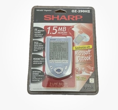 Sharp OZ-290HII 1.5MB USB Touch Screen Wizard Organizer With Microsoft Outlook