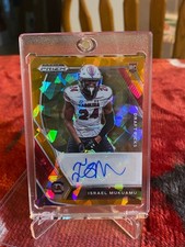 Israel Mukuamu Orange Ice Auto RC 2021 Prizm Draft Picks #DPA-ISM