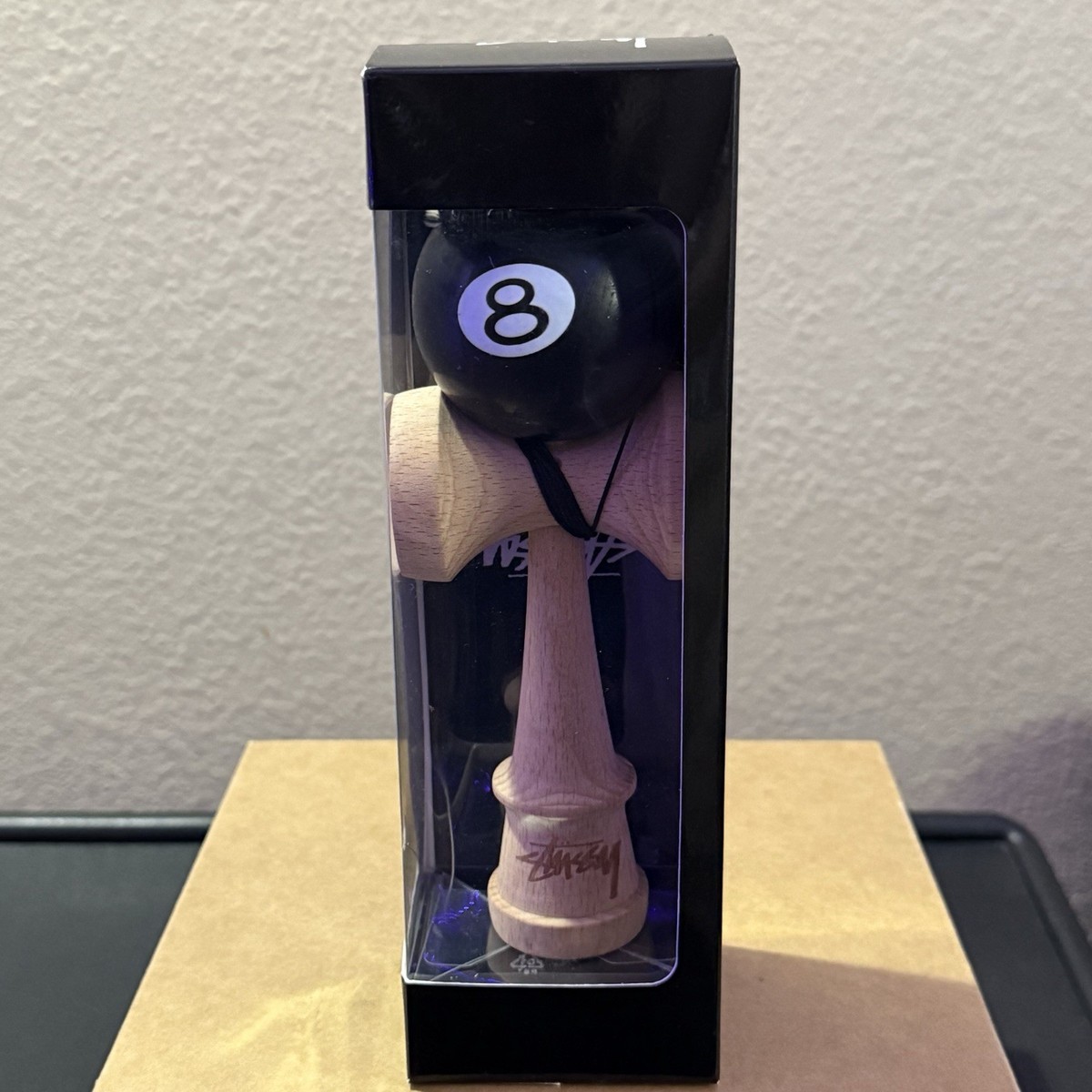New (Opened Box) STUSSY 8-BALL KENDAMA Black 8 Ball LTD Rare | eBay