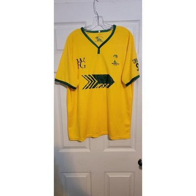 Brazil 2014 FIFA World Cup Soccer Jersey Yellow Green WSB Latino 10 Mens Large