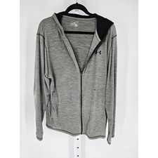 Under Armour Men's Heatgear Loose Full-Zip Hooded Sweatshirt Jacket Size XL