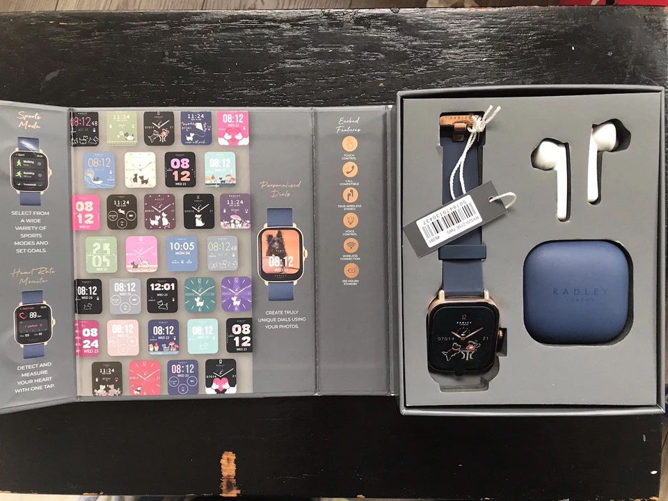 RADLEY S20 Ink Blue Silicone Strap With Earbuds - Image 4 of 4