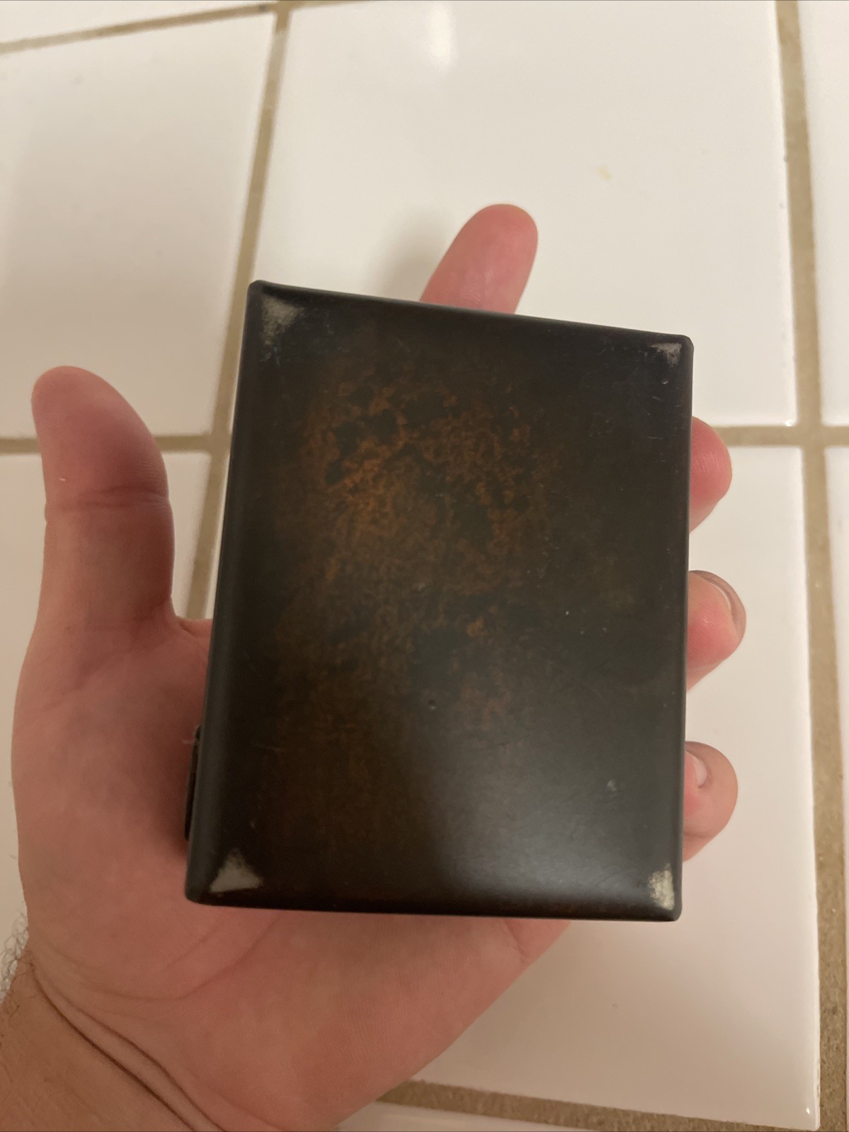 Jan Barboglio House Blessing Cross with Nail and Trinket Box Iron Forged Metal