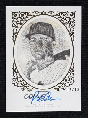 2025 Topps Allen & Ginter Carte de Visite 9/10 Pete Alonso #CDVA-PA Auto lz7