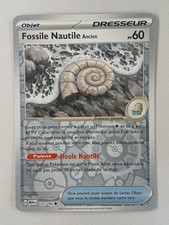 Antique Nautile Fossil FRENCH REVERSE Pokemon Card (MEW) [NM] Multiple Stock