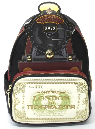 New With Tags Loungefly Harry Potter Hogwarts Express Train Mini Backpack