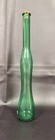 Green Glass Slim Long Neck Bottle with Cork Stopper, Decorative Bottle — photo 1
