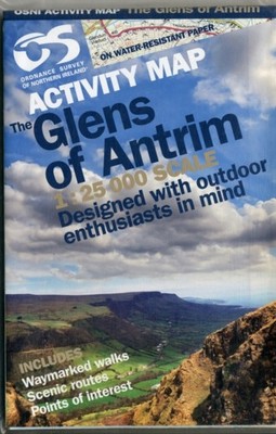 Glens of Antrim by Ordnance Survey of Northern Ireland (Sheet map, folded)