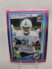 2025 Panini Donruss - Rated Rookie Ollie Gordon II #394 Optic Preview Pink Prizm