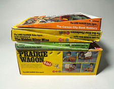 Hubley The Lone Ranger Rides Again 1971 Play Set Lot w Prairie Wagon INCOMPLETE