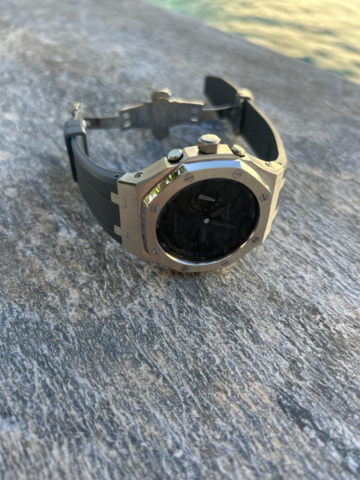 G-Shock Midnight Blue montre de sport incassable pour entraînement intensif
