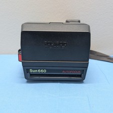 Untested - Vintage Polaroid Sun 660 Autofocus Camera With Strap