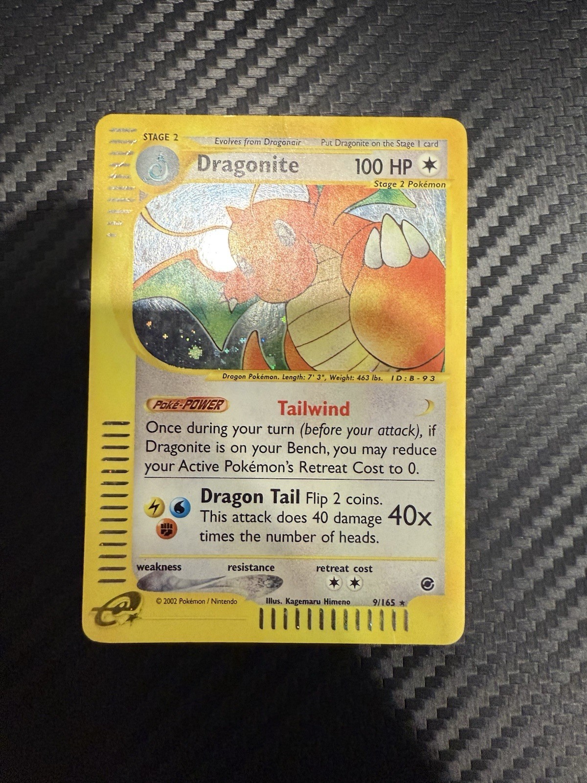 Dragonite 9/165 Holo Rare Pokemon TCG: E-Series Expedition Pokemon Card- MP🐉