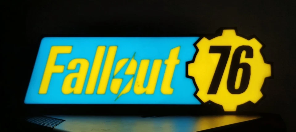 Fallout 76 Lightbox im Vault-Tec Desing Deko Lampe Lightbox - Bild 3 von 4
