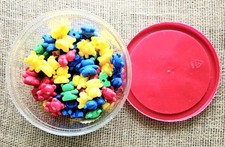 Lot Of 77 Learning Resources Multi Color Bear Counters Math Manipulatives