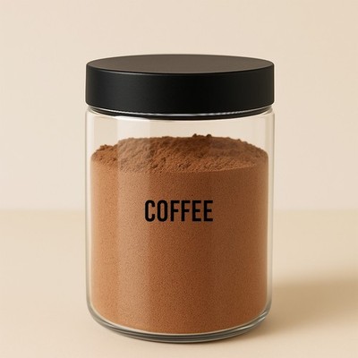 Coffee Bar Jar Set of 3   Empty Kitchen Jars for Coffee, Creamer & Sugar