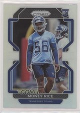 2021 Panini Prizm Rookie Silver Prizm Monty Rice #420 0nr3