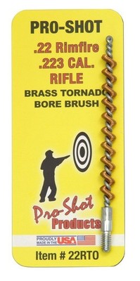 Pro-Shot Tornado Bore Brush For 5.56 mm/.22/.223 Rifle 8-32 Thread Brass - 22RTO