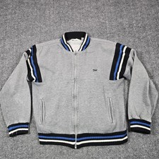 Felpa Christian Dior uomo grigia media full zip foderata logo ricamato