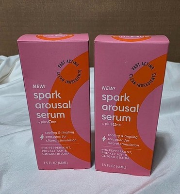 Spark Arousal Serum -Fast Acting- by plusOne 1.5oz each -LOT OF 2 -Brand New -