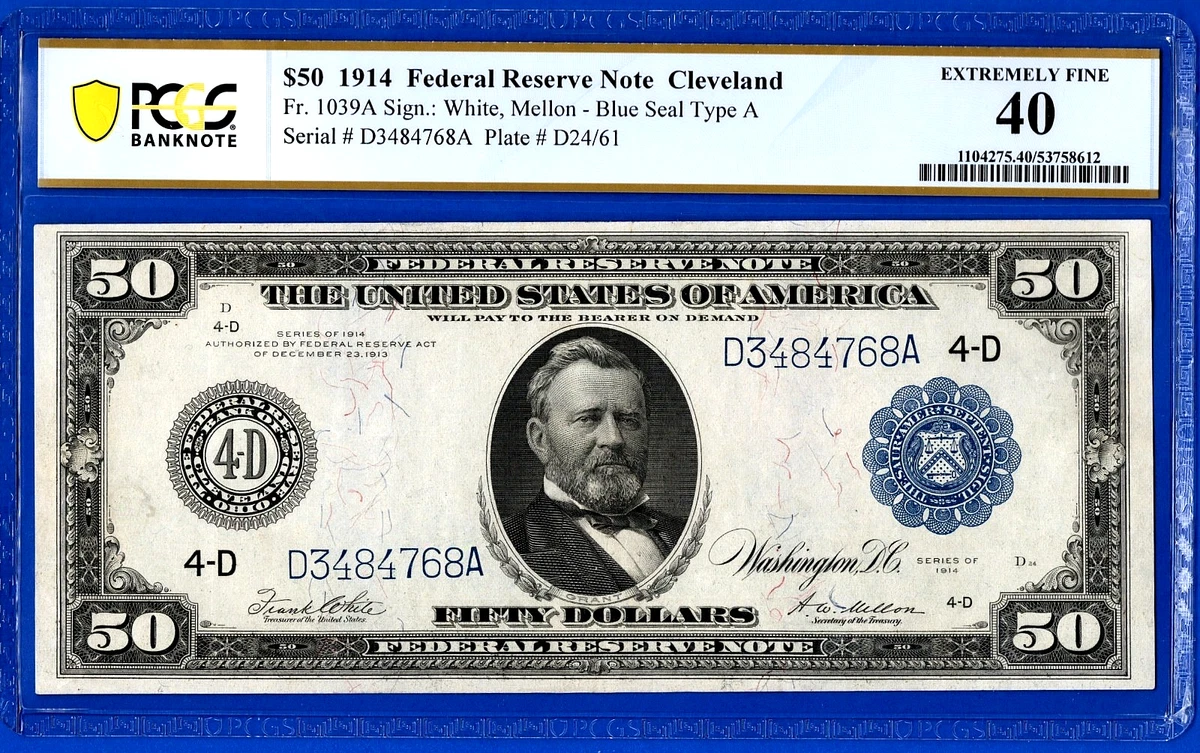 $50 US Federal Reserve Large Notes for sale | eBay