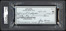 1997 Signed Lenny Moore Personal Check PSA/DNA Authentic