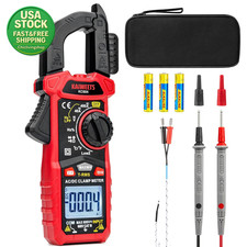 Digital Clamp Meter True RMS AC DC Current Voltage Tester 4000 Counts