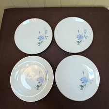 Noritake Sylvia 6603 Blue Flower Platinum Tri...