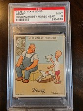 1935 J Wix & Sons Henry Holding Hobby Horse Head PSA 9!  Tobacco Card