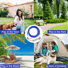 6 PCS Dog Tie Out Cable and Stake, 23FT Dog Leads for Yard Heavy Duty, 16" Do...