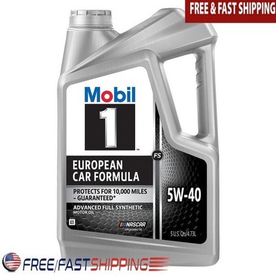 Full Synthetic Motor Oil 5W-40 Engine Protection European Cars 10K Miles New