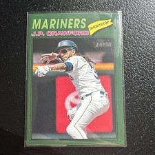 2026 Topps Heritage Jp Crawford Green Border Seattle Mariners #289