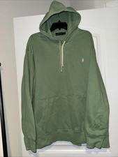 Polo Ralph Lauren The RL Fleece Hoodie 2XB Green Pink Horse