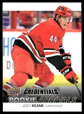 2021-22 Upper Deck Credentials #RA-21 Joey Keane Rookie Arrivals
