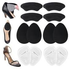 6 Pairs Heel Pads for - Non-Slip Pain-, Breathable Heel Grips Cushioned I...