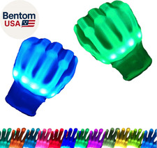 12 Colors Flash Led Light up Gloves for Boys Girls Birthday Cool Gifts Easter Ha