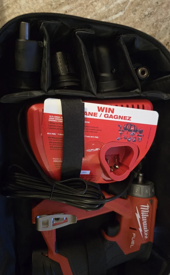 Сумка для дрели-шуруповерта Milwaukee M12 Fuel 4-в-1 аккумулятор 2505-20 Вт - Изображение 3 из 4