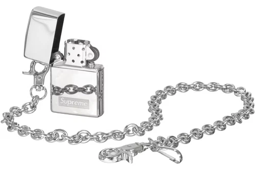 Briquet zippo Supreme avec chaîne (ARGENT) SS23