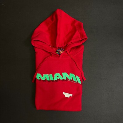DS Auth Anti social social club Miami Red hoodie S New FW22