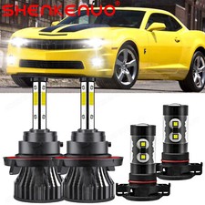 For 2010 2011-2013 Chevrolet Camaro Led Headlight Hilo Beamfog Light Bulbs Kit